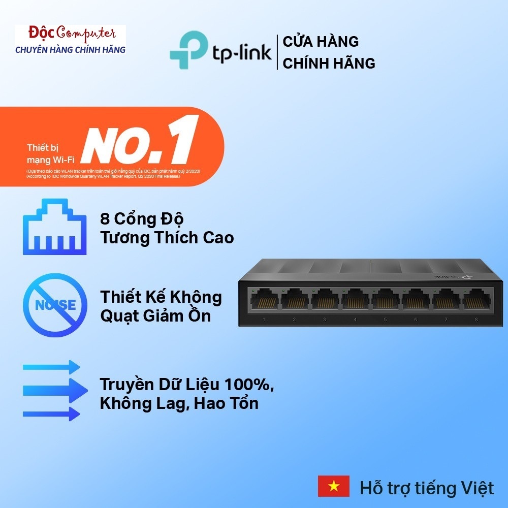 TPLink LS1008G Gigabit 5 Port 10/100/1000 Mbps Lan Network Switch (TL-LS1008G) - 24 เดือน