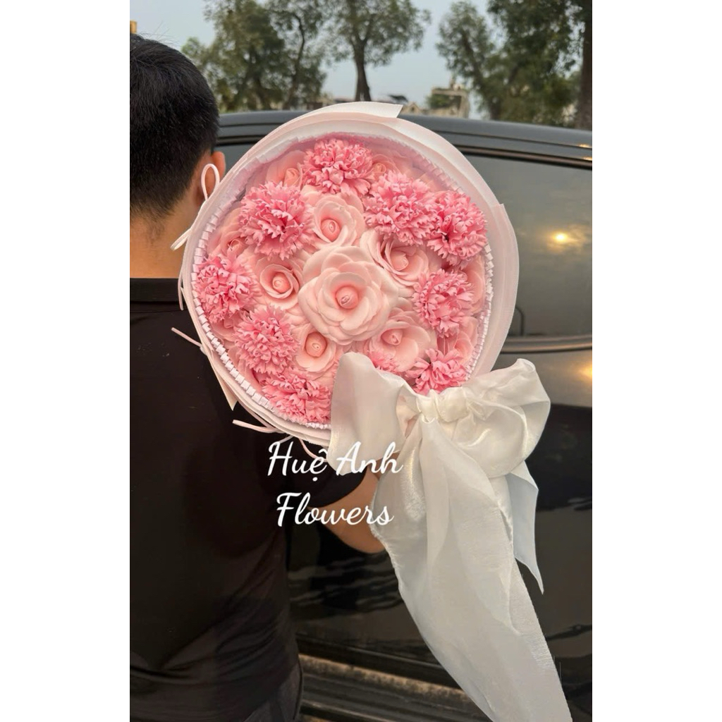ECUDOR MIX WAX FLOWER BOUQUET, LOVE FLOWER BOUQUET WITH CARD, LETTERS (เจ้าของดั้งเดิม)