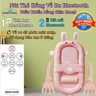 Nôi ngủ cho bé sơ sinh cao cấp vải Nhung Hàn Quốc kèm gối chặn chống giật mình cho bé ngủ ngon giấc
