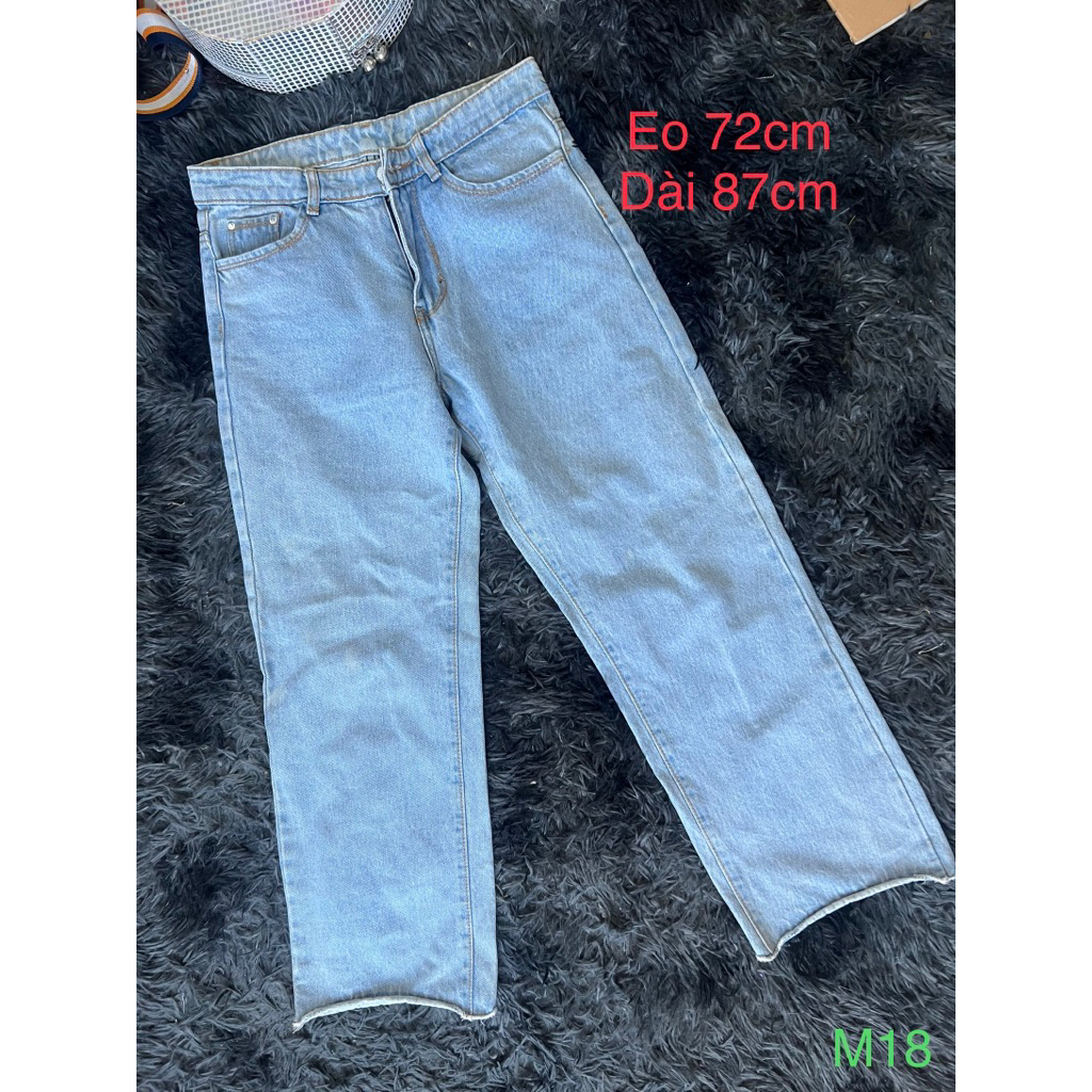 UNISEX ULZZANG HOT TREND LIGHT WASH BLUE STRAIGHT-TUBE JEANS EASY TO MATCH