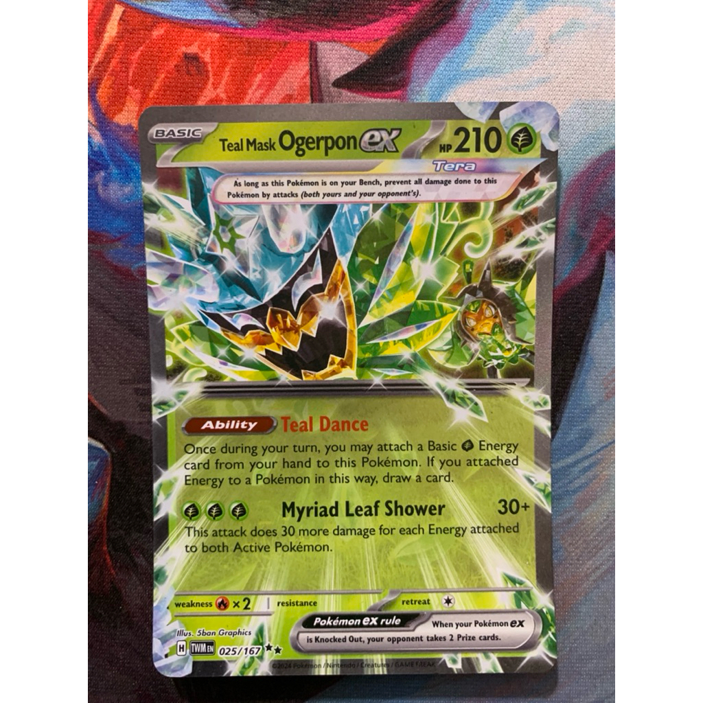 การ์ดโปเกมอนภาษาอังกฤษ - Ogerpon EX - 025/167