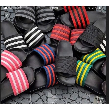 Hot trend รองเท้าแตะสําหรับผู้ชายและผู้หญิง 3 สาย STRIPES หลากสี Code: BM 42