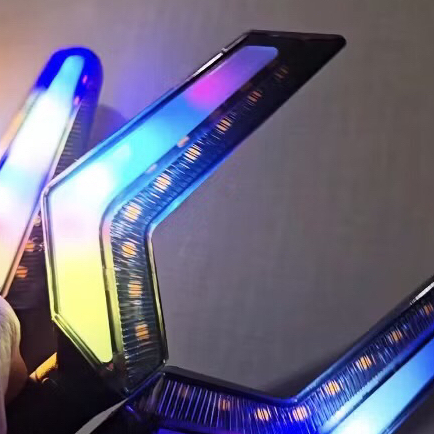 (ราคา 1 คู่) Xinhan Z-L21 Led 7 สี (12v-48v) ติดตั้งกันน้ําสําหรับยานพาหนะ (ไฟฟ้า, มอเตอร์ไซค์0 Made