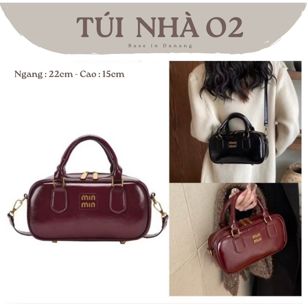 MINMIN กระเป๋าสะพายข้างมือถือสุดหรู ขนาด 25cm Womens Bag - O2 HOUSE Bag