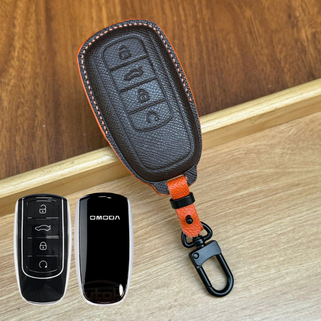 ปลอกกุญแจสําหรับ Omoda & Jeacoo 5, C5, E5, J7, J8 J7 PHEV - Epsom Cowhide - 12 เดือน
