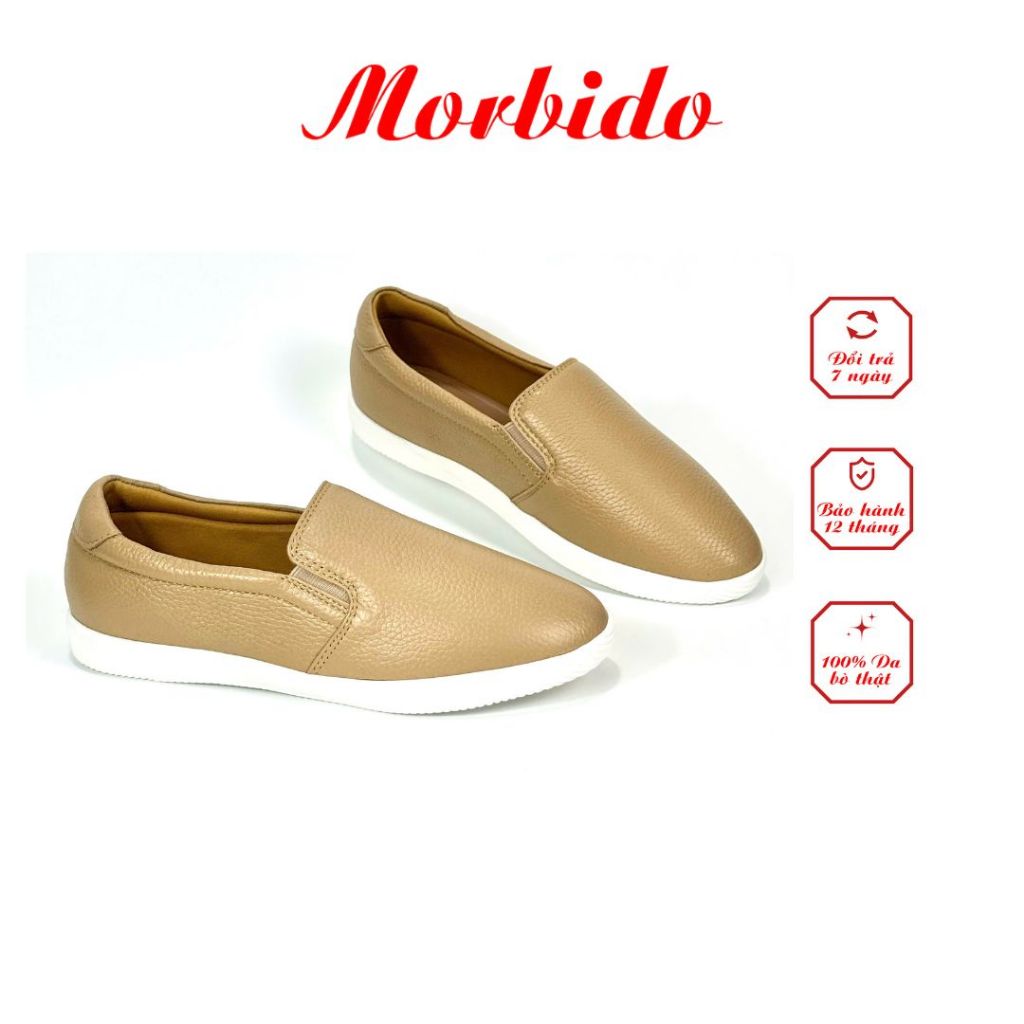 รองเท้า Morbido M801 Slip On - หนังแท้ - พื้นรองเท้า 2 ซม. - 12 เดือน
