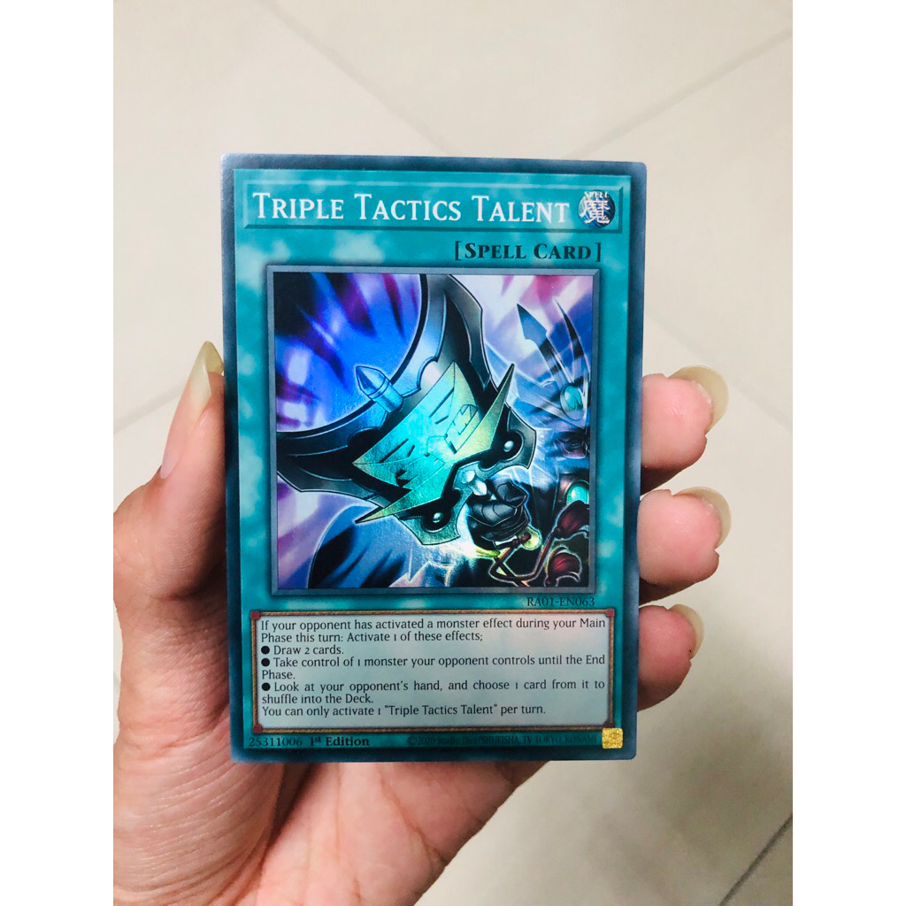 Yugioh Triple Tactics Talent Card (UR) (RA01-EN063) - 25th Anniversary Rarity Collection Ultra Rare 
