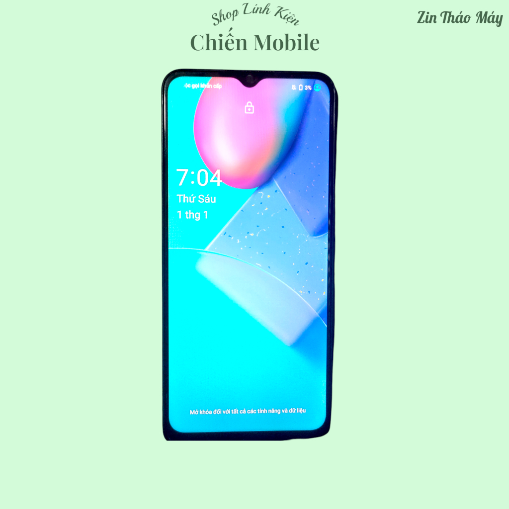Vivo Y12S (V2026) จอไร้กรอบ - ส่วนประกอบสังกะสี [384]