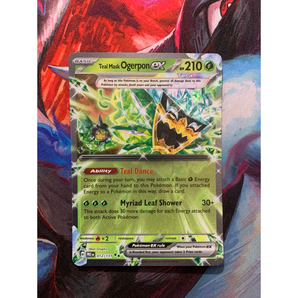 การ์ดโปเกมอนภาษาอังกฤษ - Ogerpon EX - 012/131