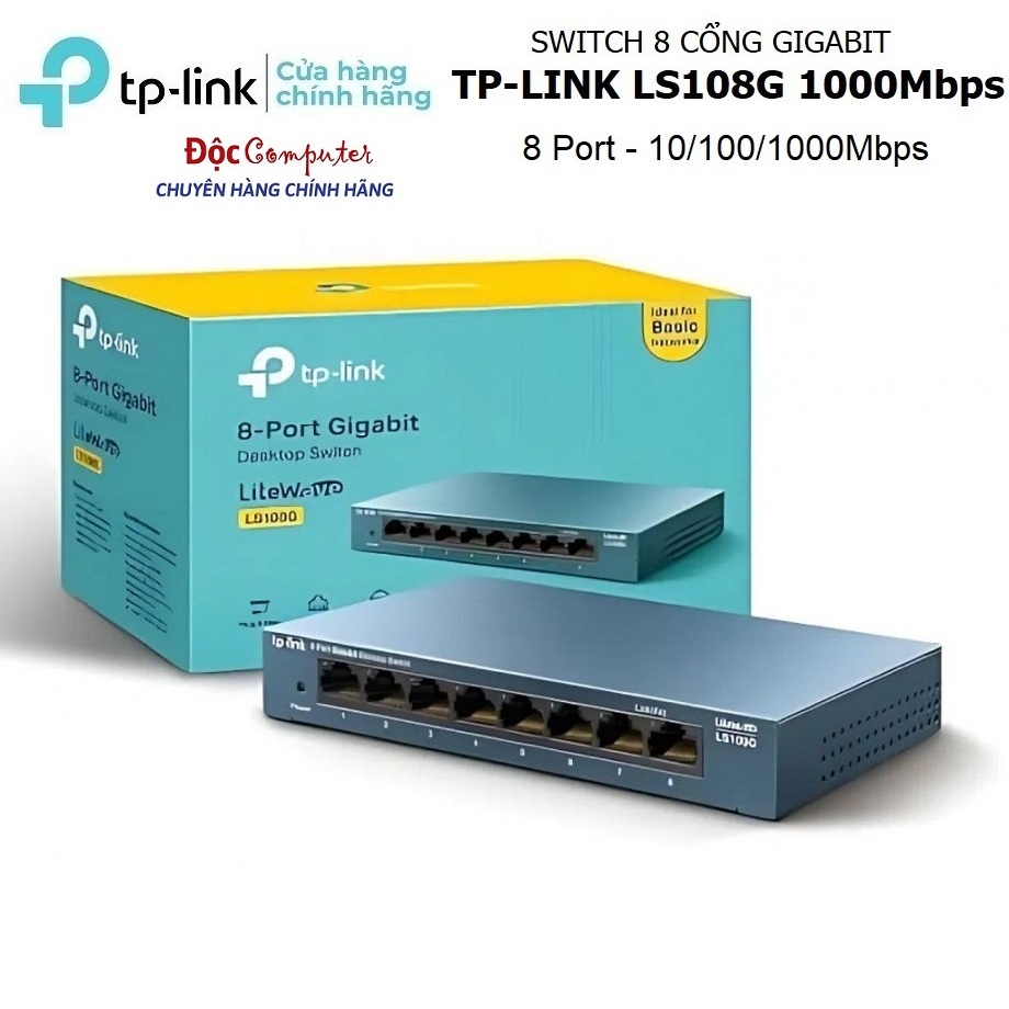 TPLink LS108G 10/100/1000 Mbps 8-Port Gigabit Lan Network Switch (TP-LINK LS108G/ LS1008G))