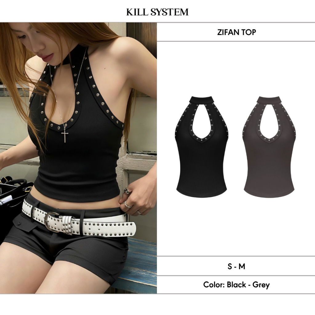 ZIFAN เสื้อคล้องคอหมุดสุดเซ็กซี่- KILL SYSTEM