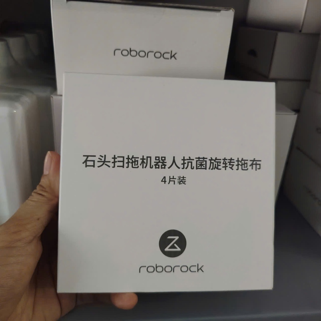 กล่องผ้าเช็ดตัวกลม 4 ผืน Roborock QR 398 / Q revo 5AE / Q revo Edge 5V1 / Q Revo MaxV / QRevo S / QR