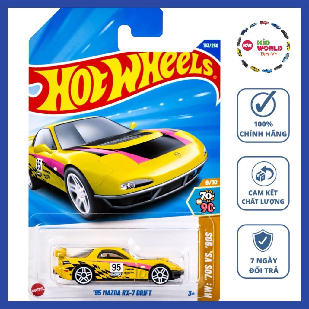 Hot Wheels basic 95 Mazda RX-7 Drift HYY95 รถโมเดล