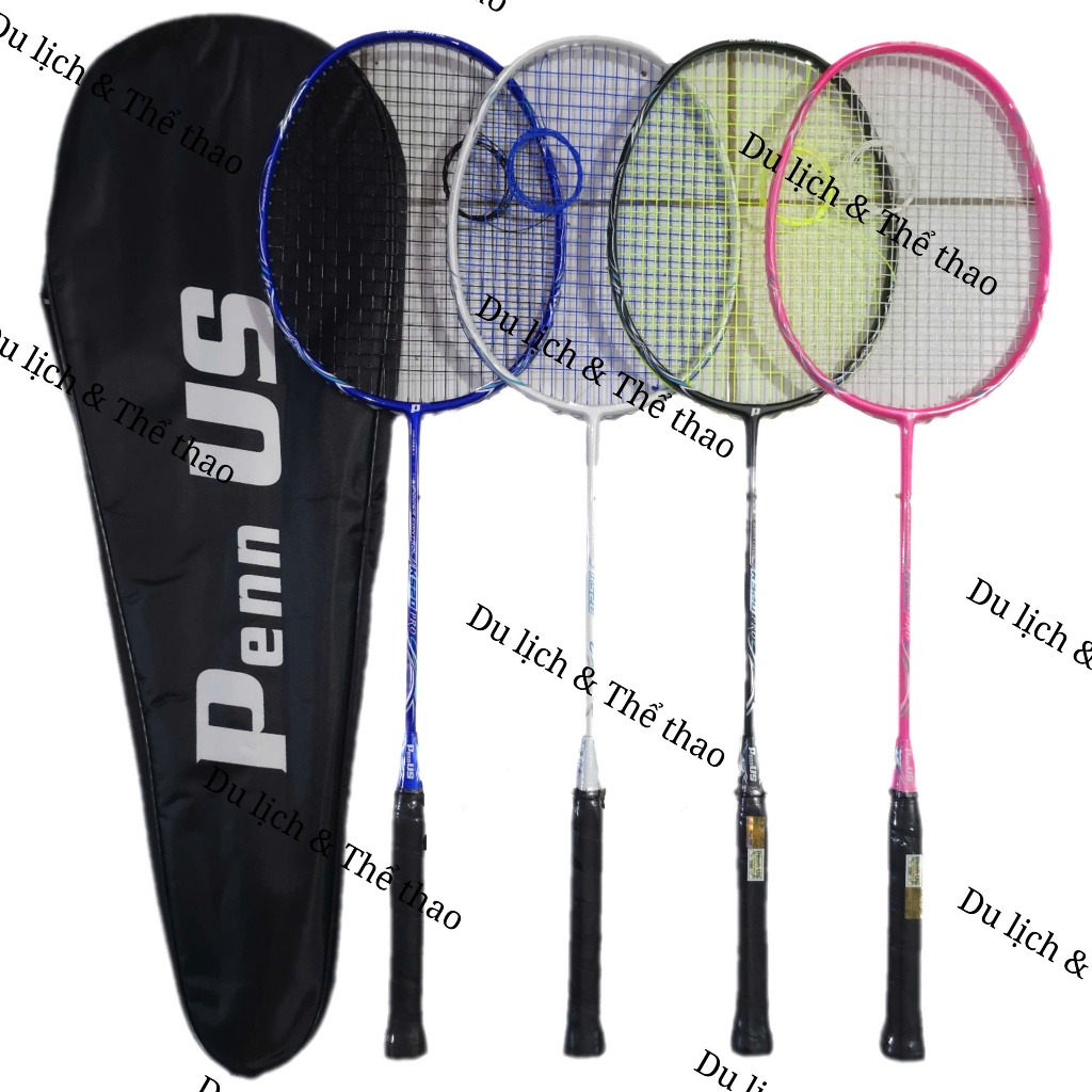 Penn US K520 Pro ไม้แบดมินตันคาร์บอน + สาย 10 กก. พร้อมกระเป๋า