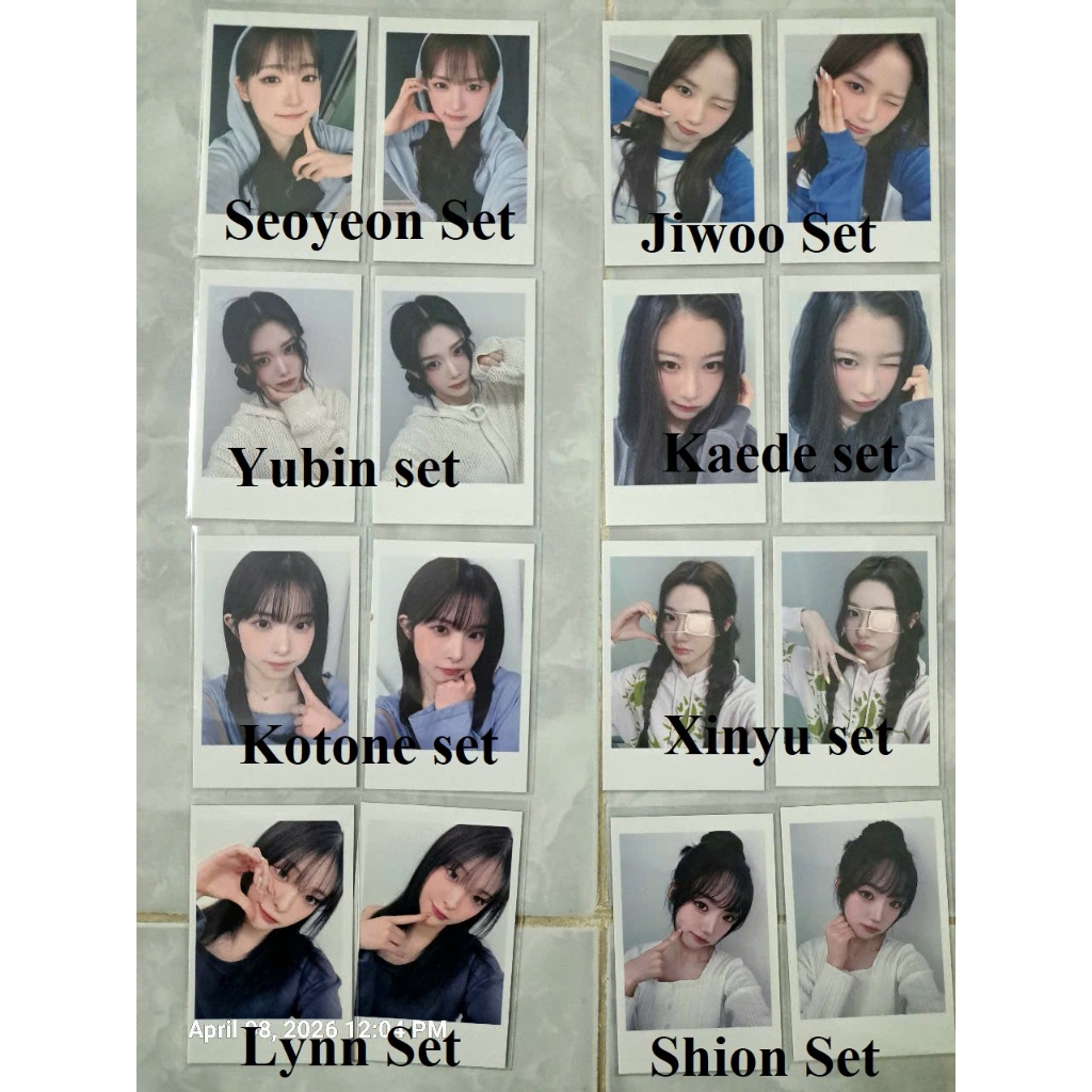 POB CARD JUMPUP TRIPLES SEOYEON JIWOO YUBIN KAEDE KOTONE XINYU LYNN SHION ของแท้ 260305