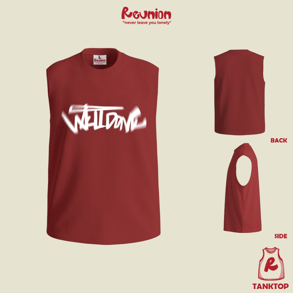 REUNION เสื้อกล้าม "WELLDONE" TT46