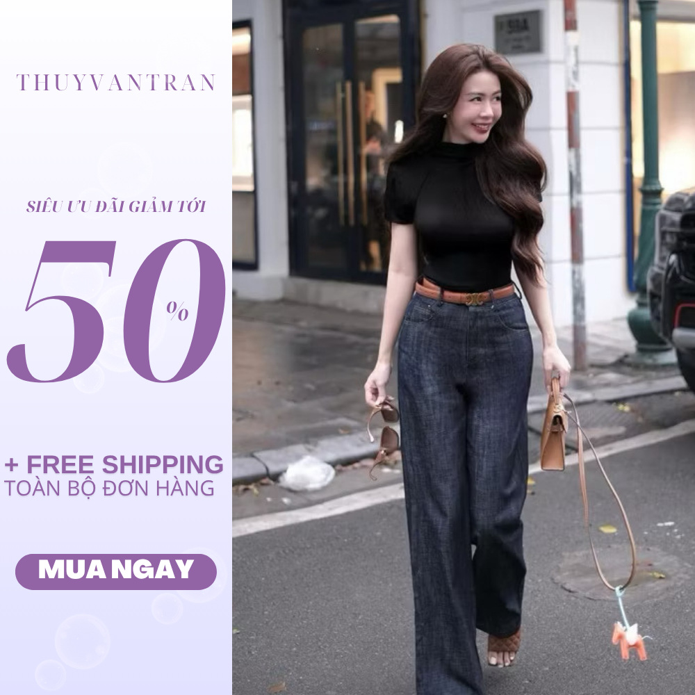 JA01 THUYVANTRAN กางเกงยีนส์ทรงตรง