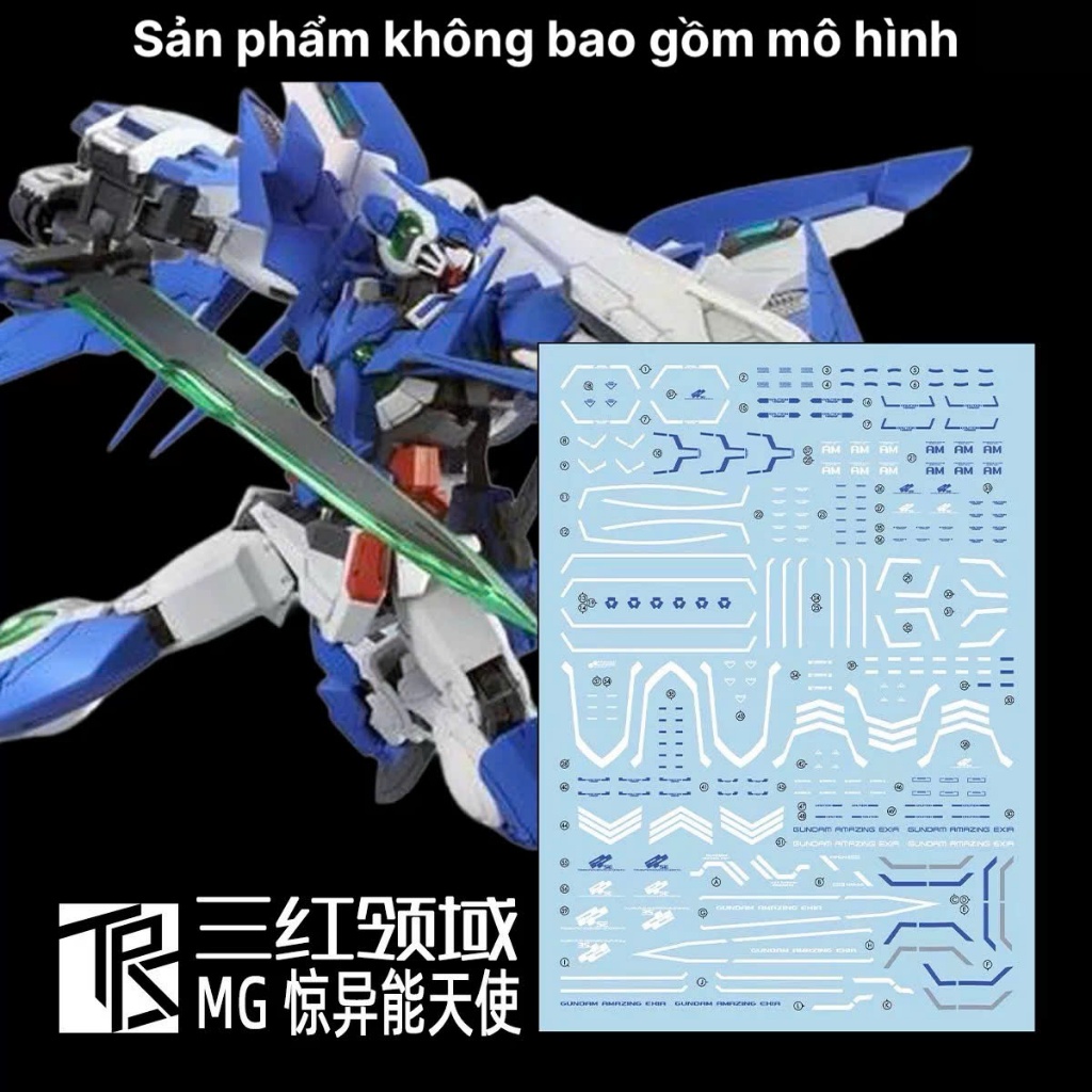 [TRS] MG Gundam Amazing Exia Model Water Decal/Decal