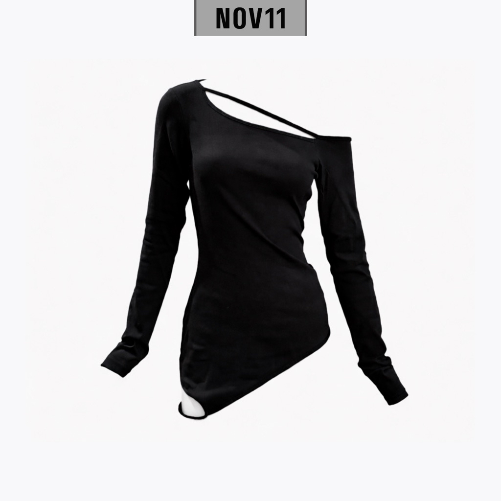 /NOV11/ KINOV TOP (เสื้อแขนยาวเปิดไหล่)