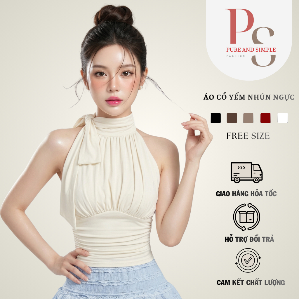 เสื้อคอปกเข้ารูปเซ็กซี่ผูกโบว์, Hottrend PS แฟชั่น PSA15 เสื้อกล้ามโครเชต์
