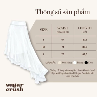Sugar Crush - กระโปรงมิดิหางปลาผ้าไหมผู้หญิงบางเบา - กระโปรง Luna