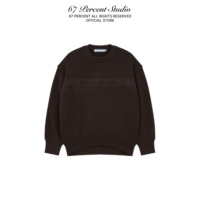 เสื้อสเวตเตอร์แขนยาวพิมพ์ลาย 67PERCENT/67% - AUTUMNE SWETER