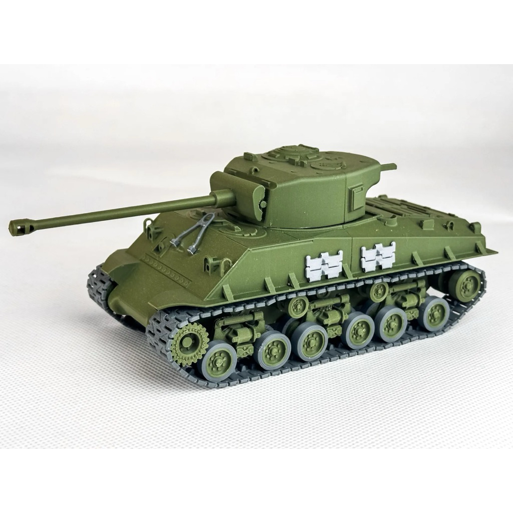 โมเดลพิมพ์ 3 มิติของ Sherman M4A3E8 FURY Tank – Legendary World War 2 Tank