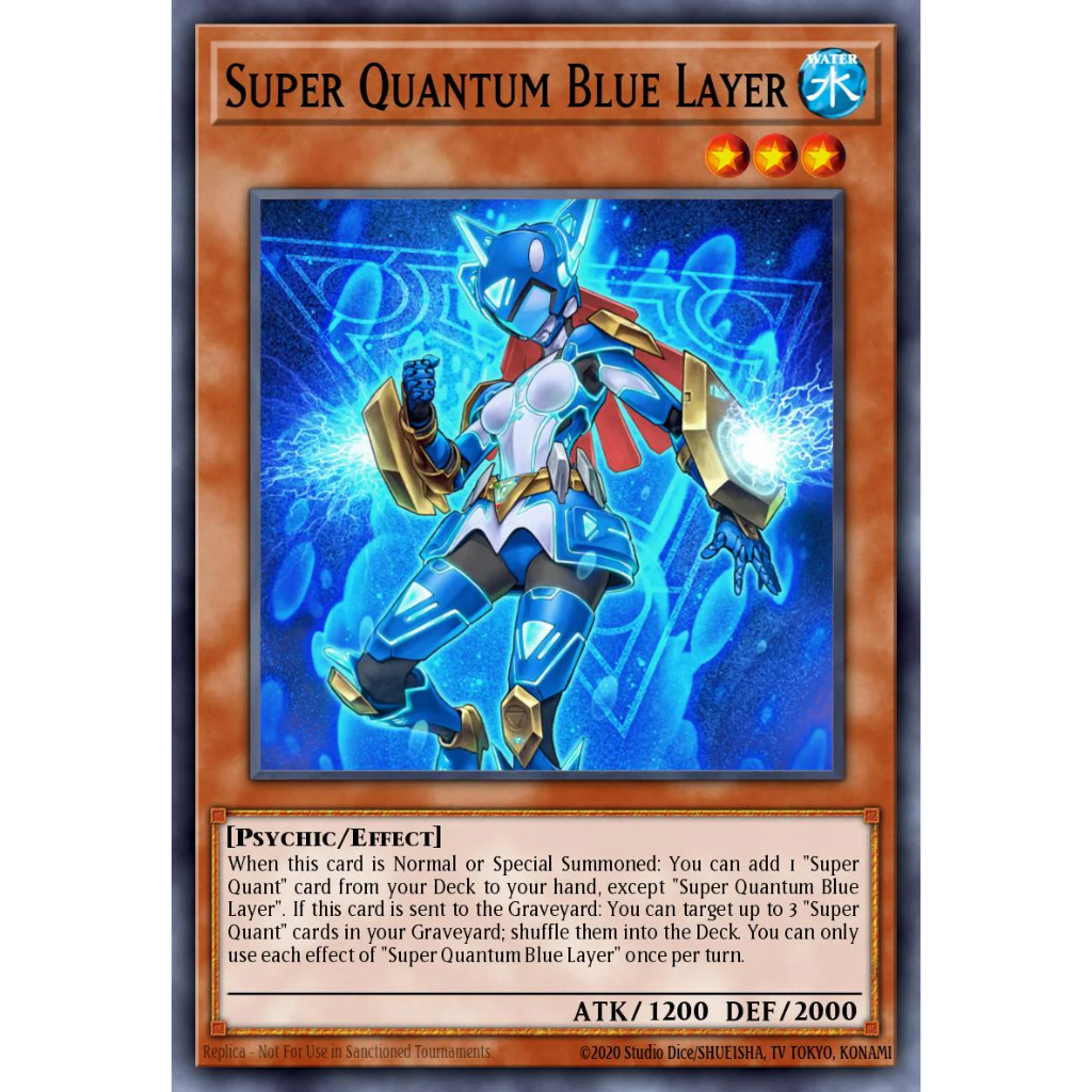[KW2 Yugioh] [EN-UK] [Waifu] การ์ด RA05-EN009 Super Quantum Blue Layer