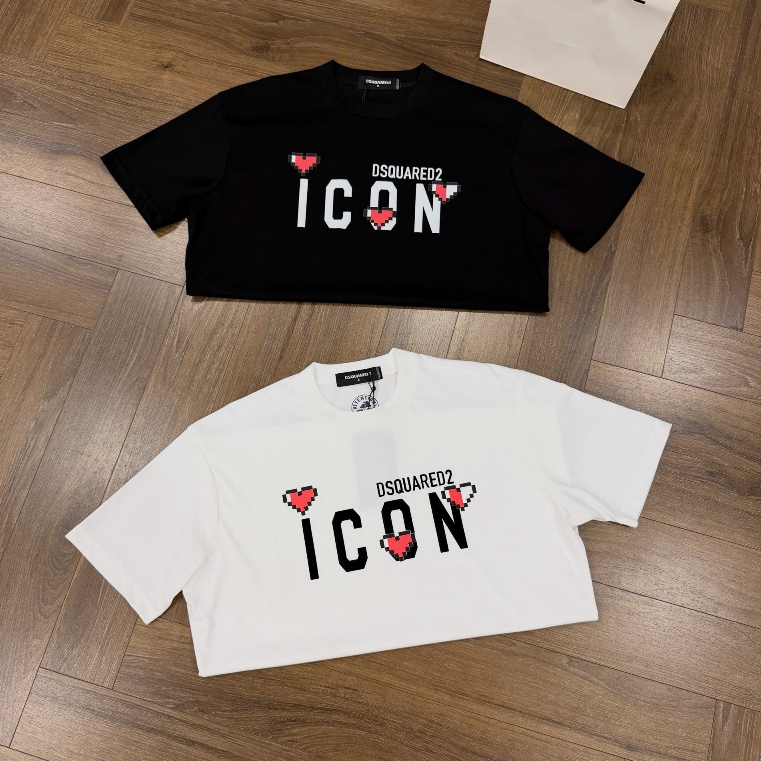 เสื้อยืด DSQ ICON Love Net Like Sony - ผ้าคอตตอน 100% หนา เนียน ยืด เย็นสบาย