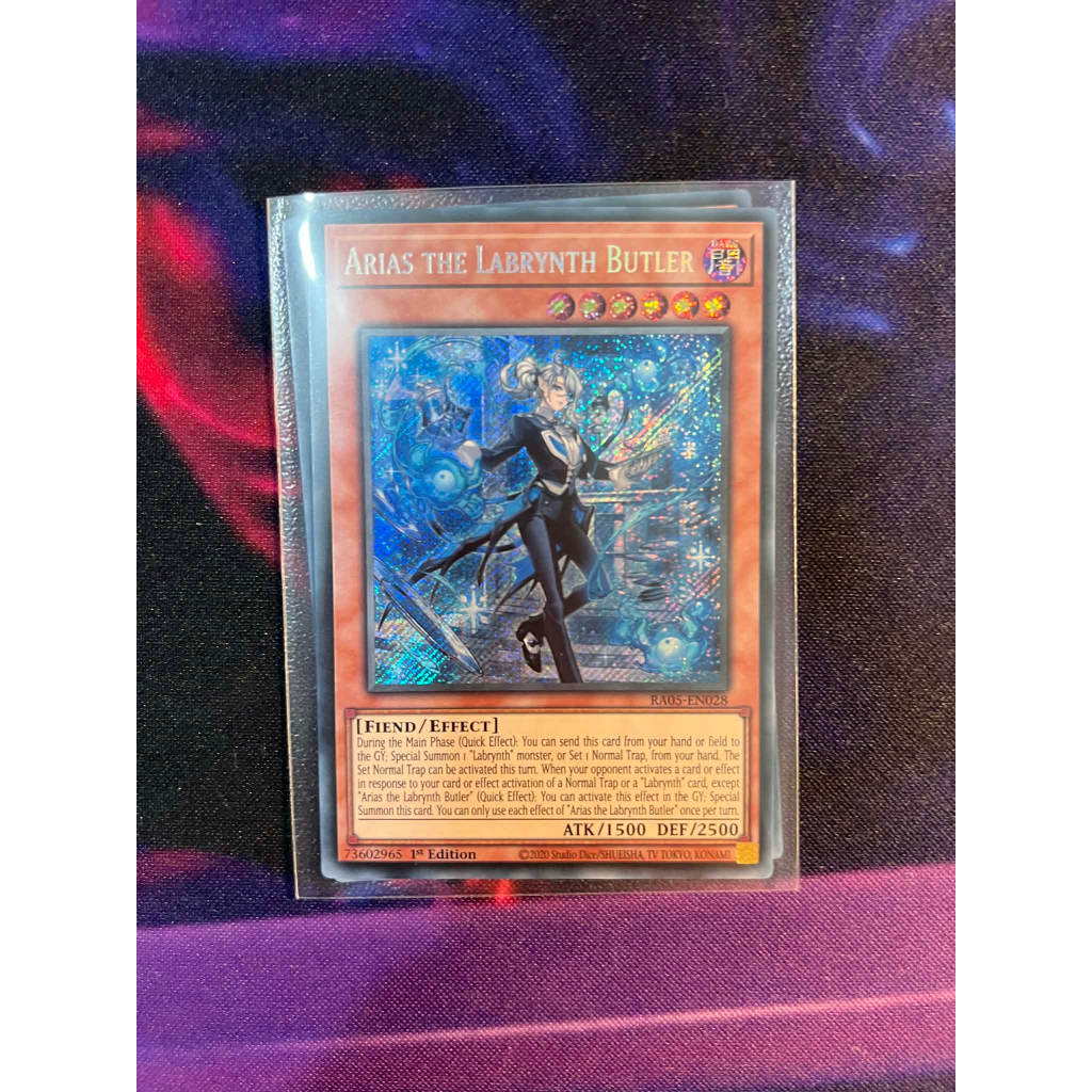 TGT Yugioh การ์ด Yugioh ของแท้ Arias the Labrynth Butler RA05-EN028