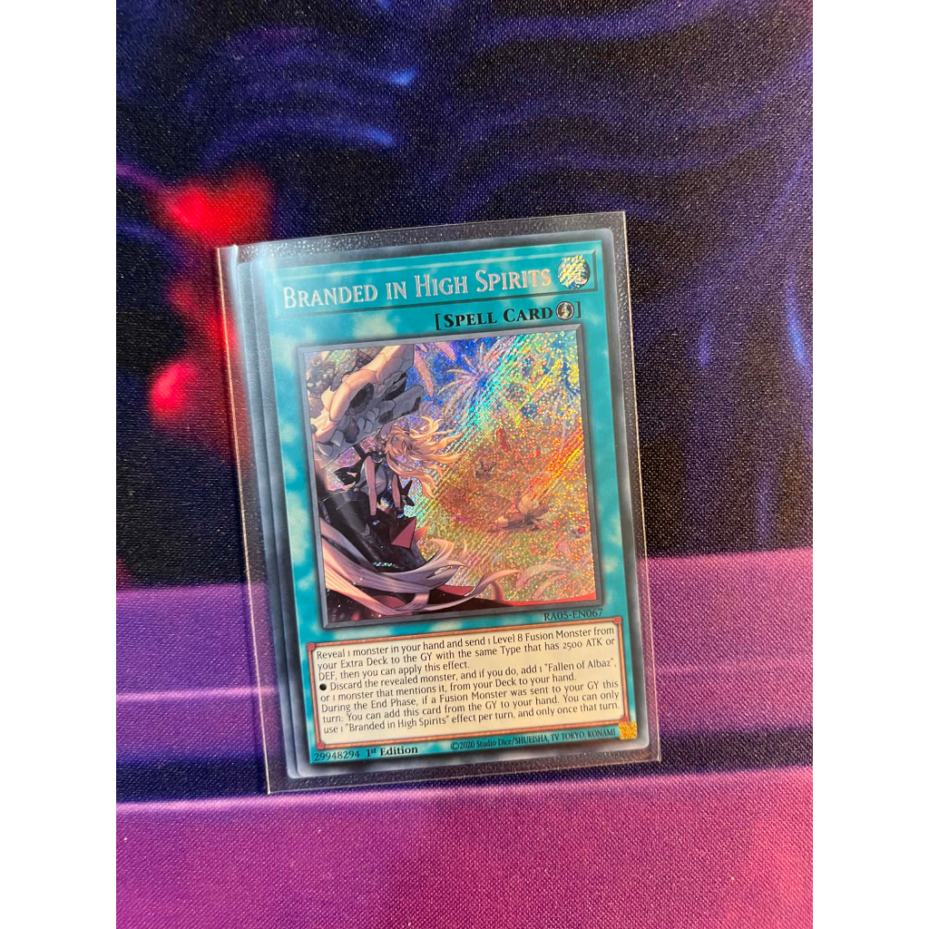 การ์ด TGT Yugioh ของแท้แบรนด์ในวิญญาณสูง RA05-EN067