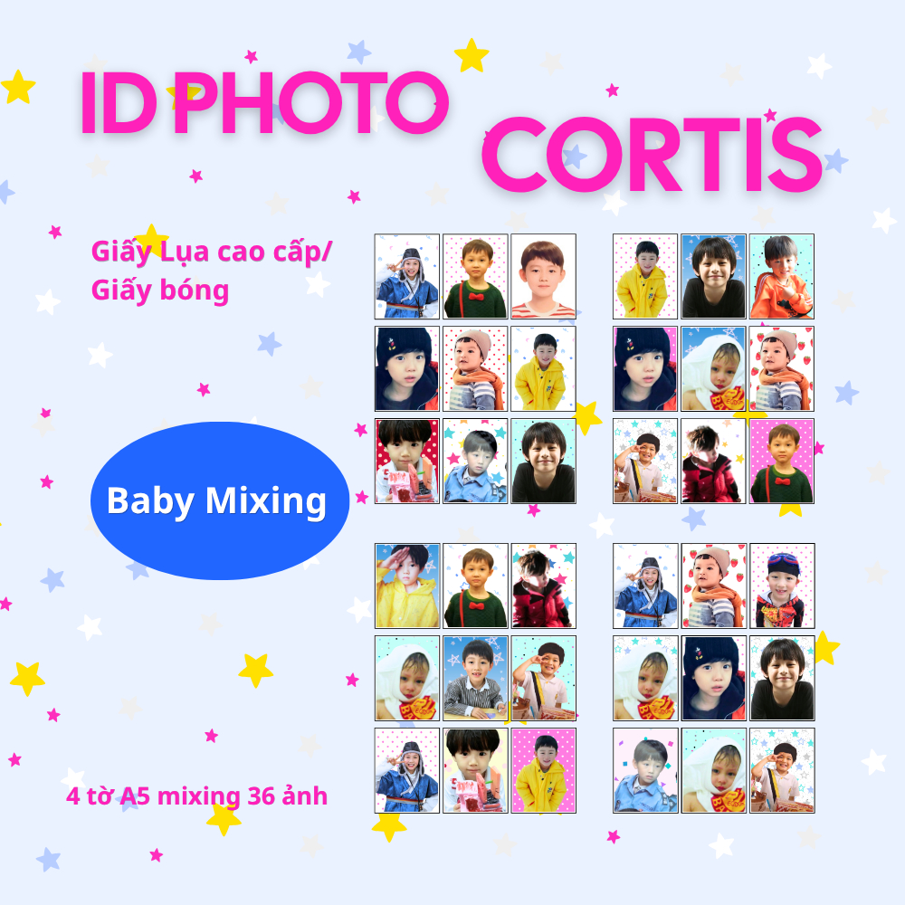 Cortis mini photo - Baby Cortis - A5 แผ่น 9 รูป - กระดาษทิชชู่คุณภาพสูง/กระดาษมันเงา
