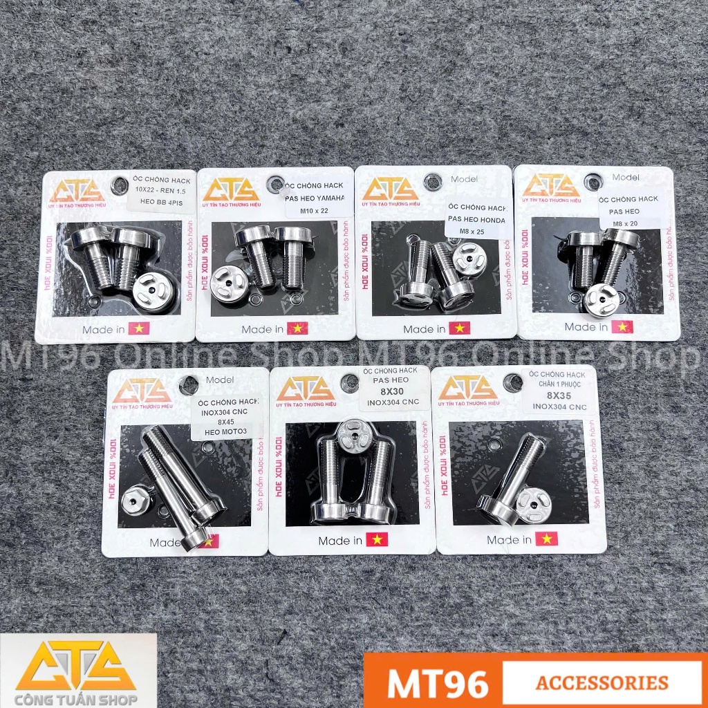 Synthesis of CTS สกรูกันขโมย, CTS Stainless Steel 304 CNC