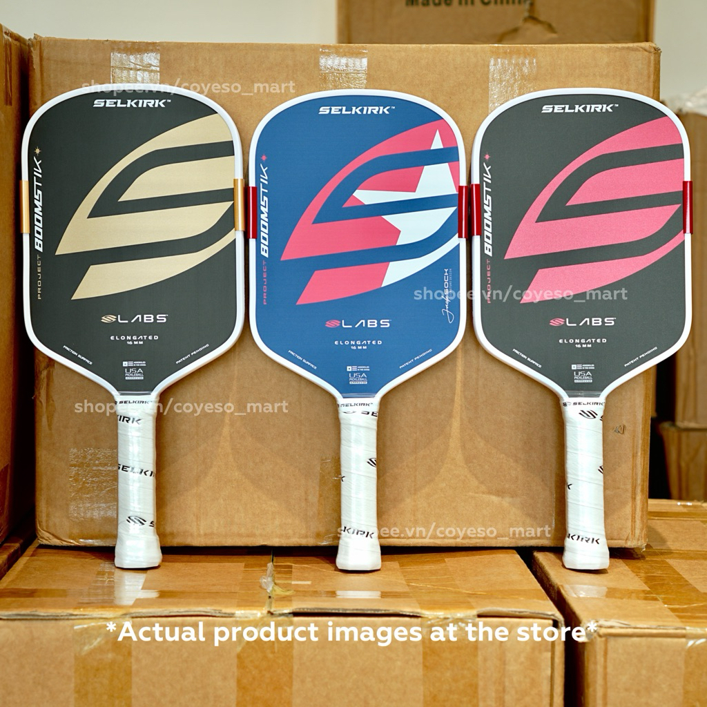 ไม้แบดมินตัน Boomstik pickleball พร้อมผิวคาร์บอน