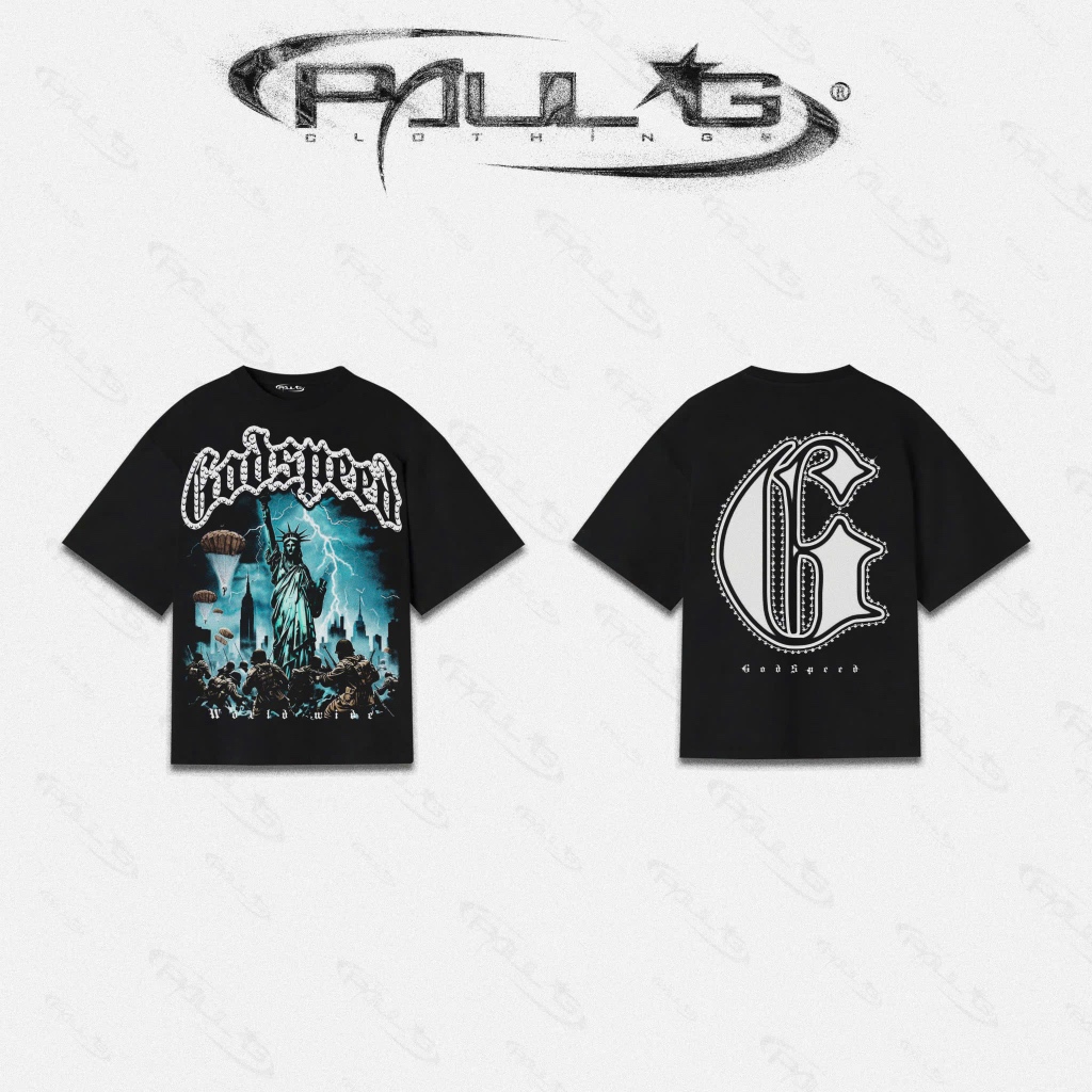 Godspeed Statue of Liberty PaulG DTF 1008 เสื้อยืด