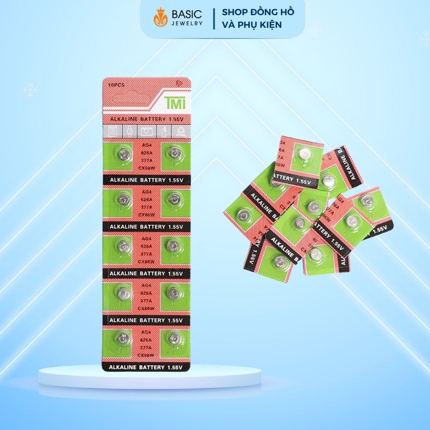 แบตเตอรี่อัลคาไลน์ 1.5V แบตเตอรี่นาฬิกาสากล AG4 377A CX177 LR626W