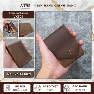 กระเป๋าสตางค์คลิปเงิน VKT04 หนังวัวแท้ ยี่ห้อ AT95