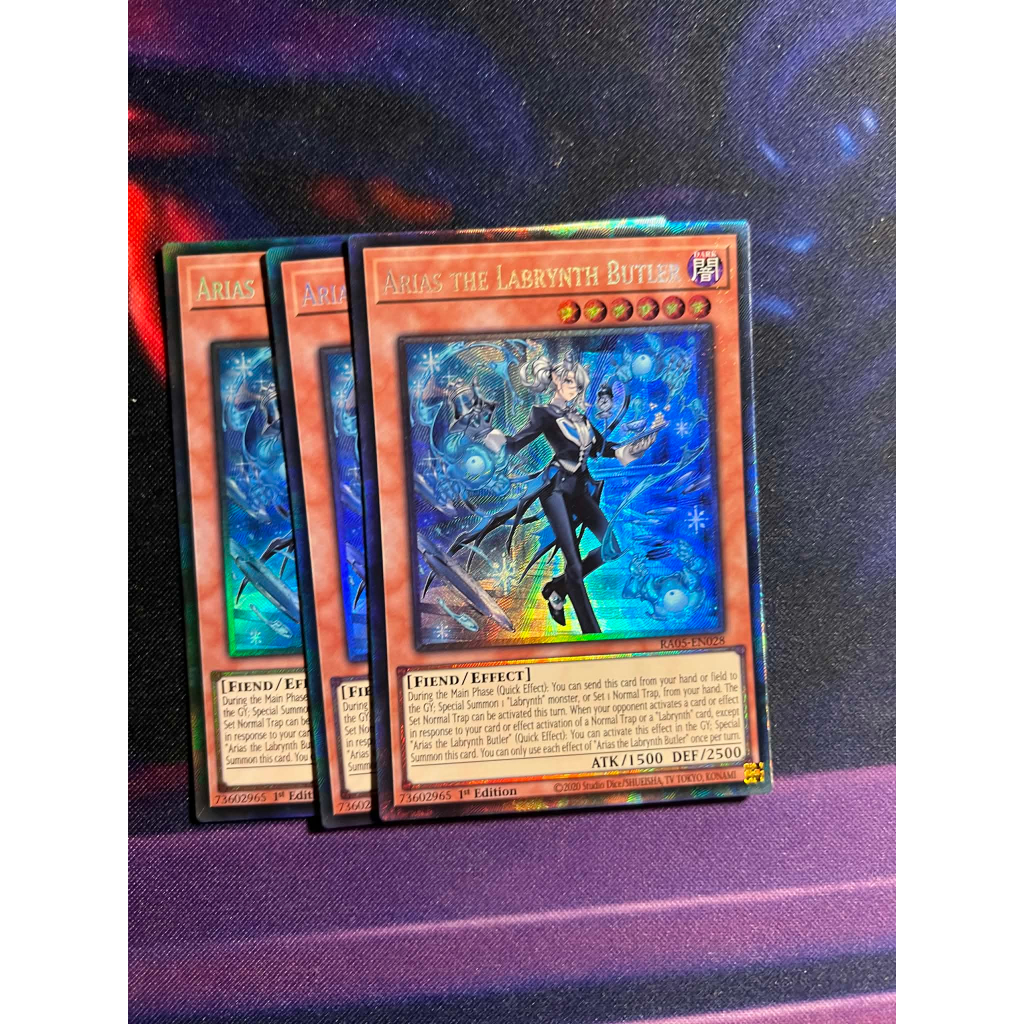 TGT Yugioh การ์ด Yugioh ของแท้ Arias the Labrynth Butler RA05-EN028 นักสะสม