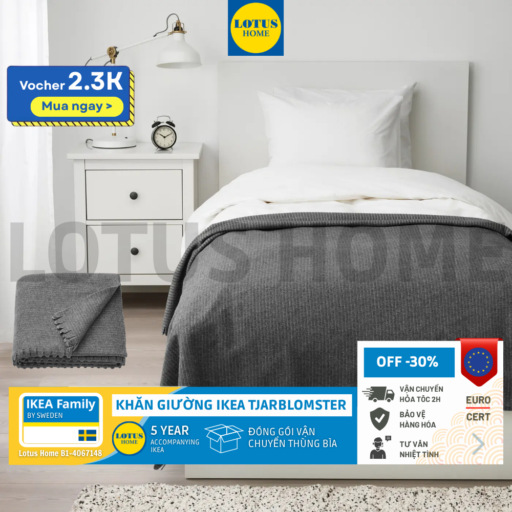 IKEA ผ้าปูที่นอนสไตล์นอร์ดิกหรูหรา IKEA TJARBLOMSTER