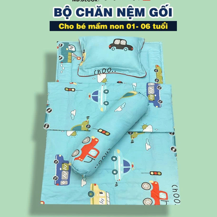 LOTUS HOMES ชุดเครื่องนอนและที่นอนเด็ก Topper ผ้า Tencel นุ่ม 70x120 ซม. ลายน่ารักมากมาย