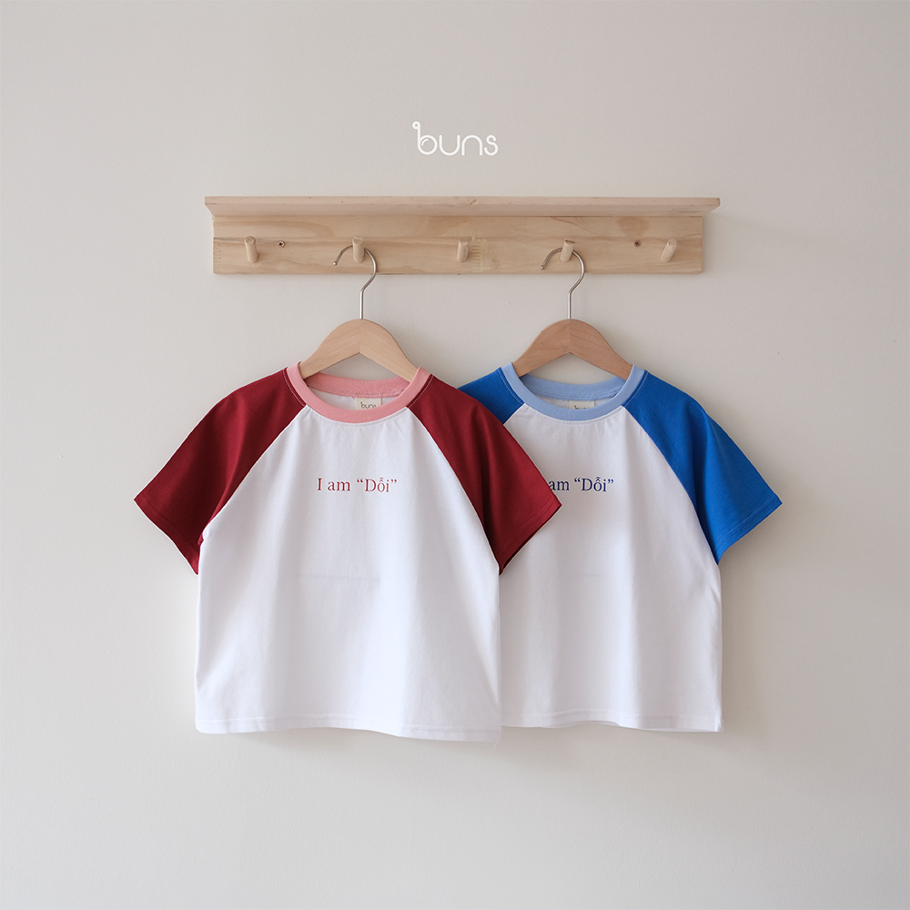 BUNS HE2026- RAGLAN I AM STRETCH เสื้อยืดสําหรับเด็กผู้ชายและเด็กผู้หญิง จาก 8-28KG