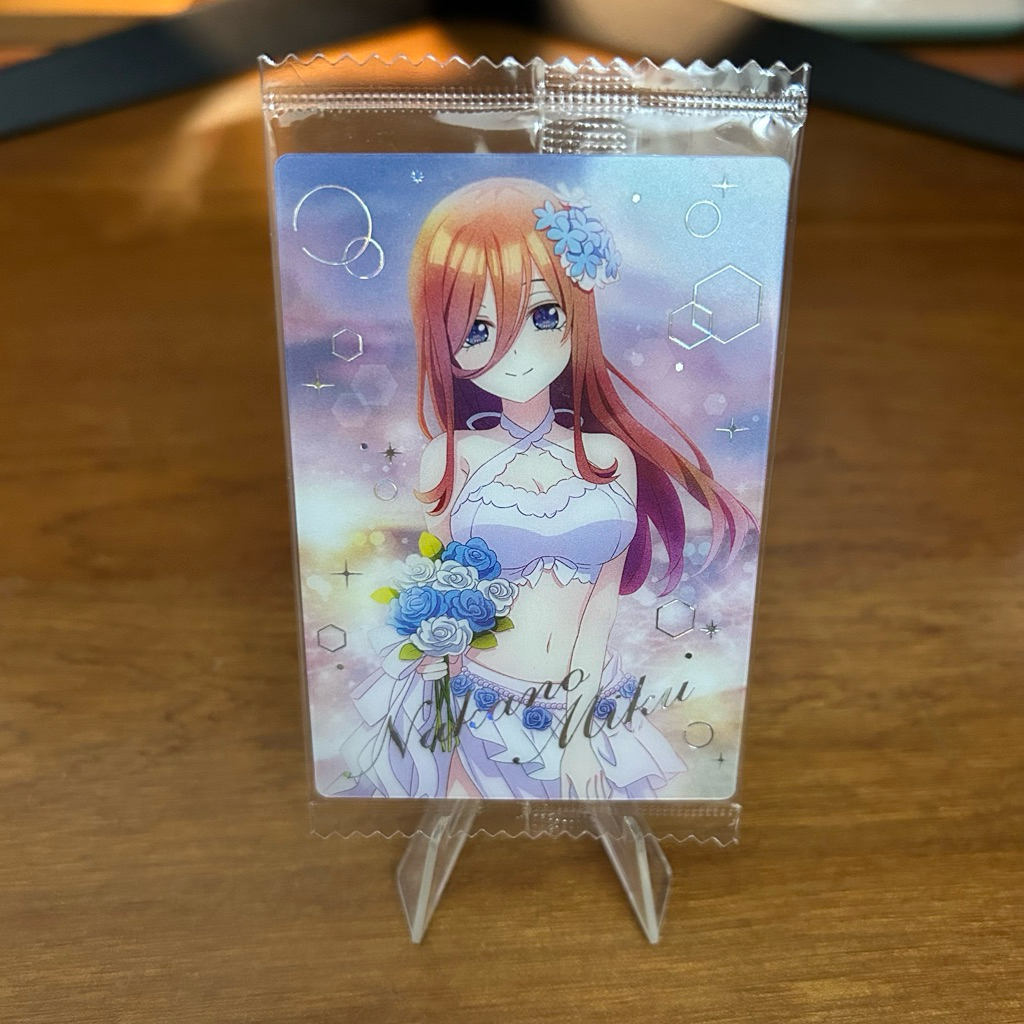การ์ดเวเฟอร์โลหะ SP Nakano Miku