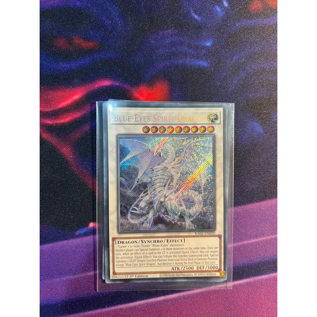 TGT Yugioh การ์ด Yugioh ของแท้ Blue-Eyes Spirit Dragon RA02-EN030