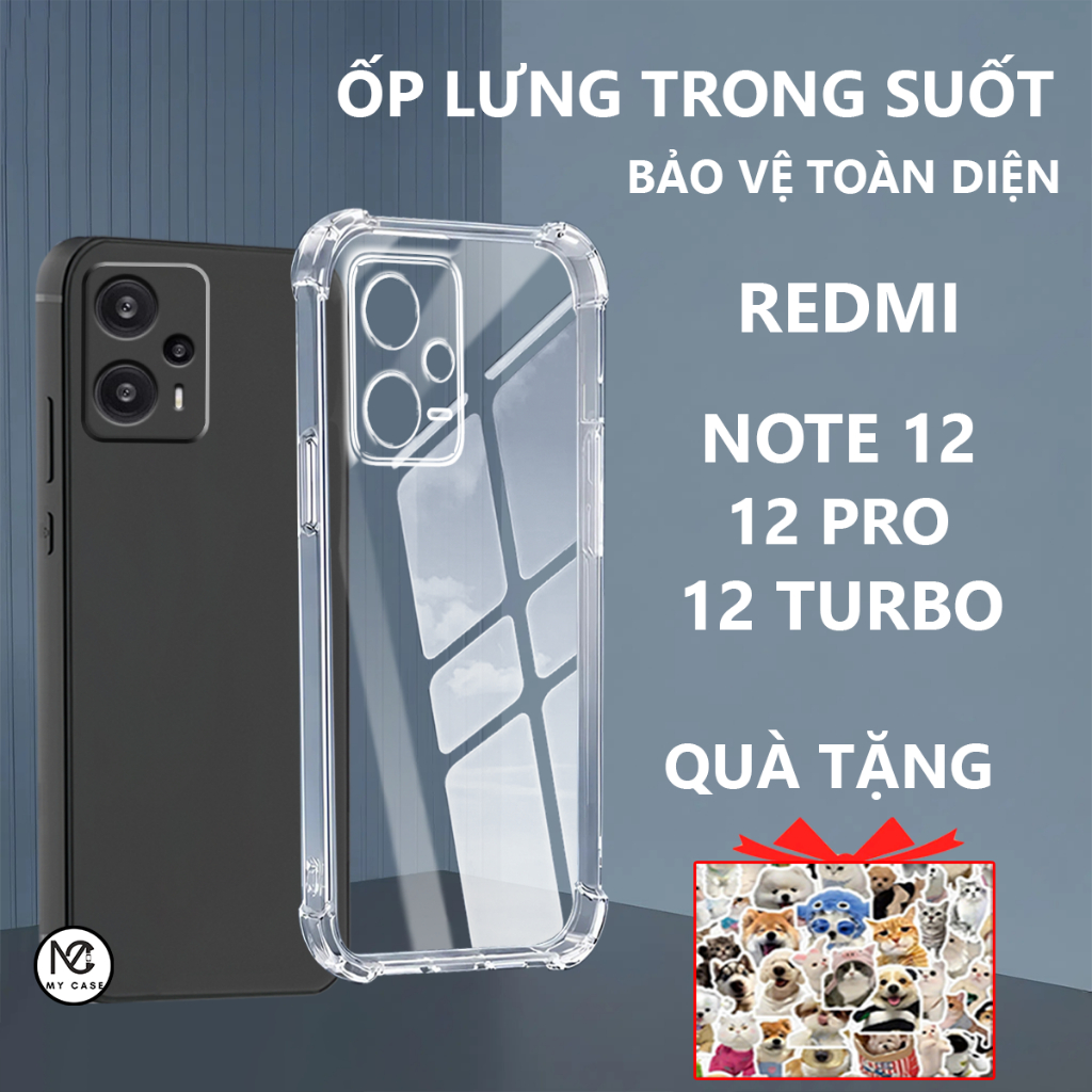 Redmi Note 12 /12 Pro /12 Turbo /12S /12R /4G/5G เคสกันกระแทก โปร่งใส ซิลิโคน กันกล้อง-My Case