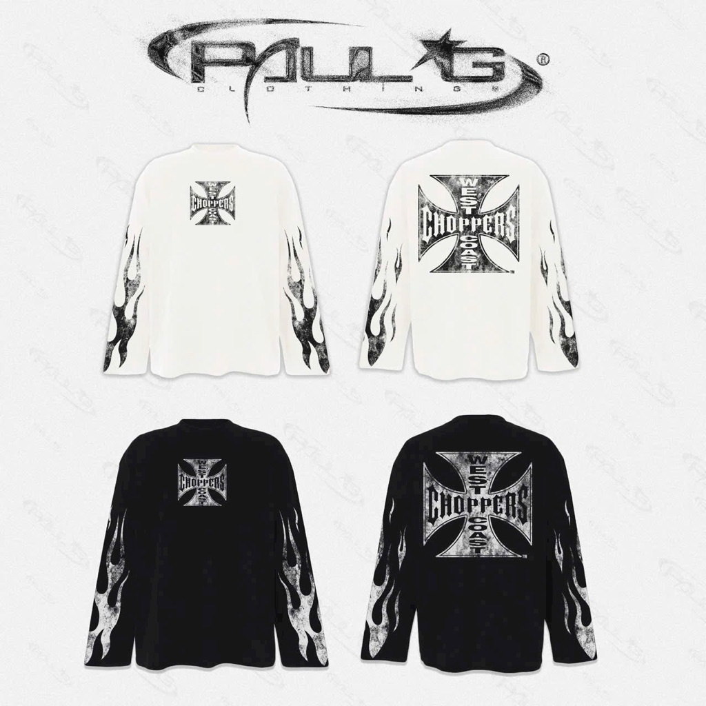 เสื้อยืดแขนยาว Chopper West Coast PaulG DTF 1021