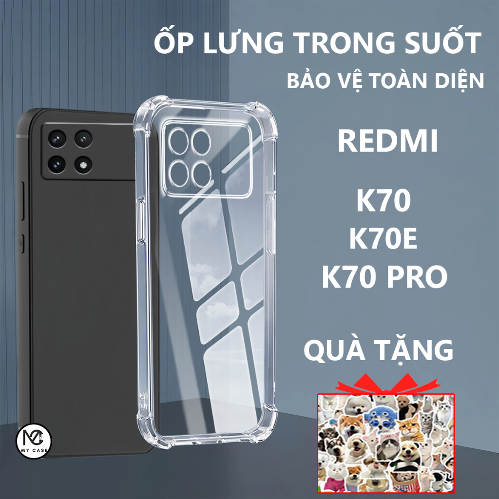 Redmi K70 / K70 PRO /K70E/ K70 ULTRA เคสกันกระแทก โปร่งใส ซิลิโคน กันกล้อง - My Case
