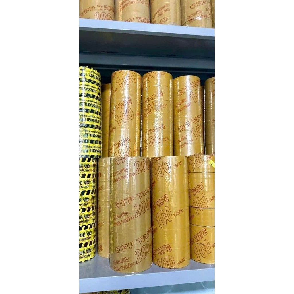 Combo 3 เทปใส 200Yard 4F8 4.8cm 1.8Kg (1 Stick 6 Rolls) 55mic เทปแพ็คกาวหนายึดเกาะที่แข็งแกร่ง