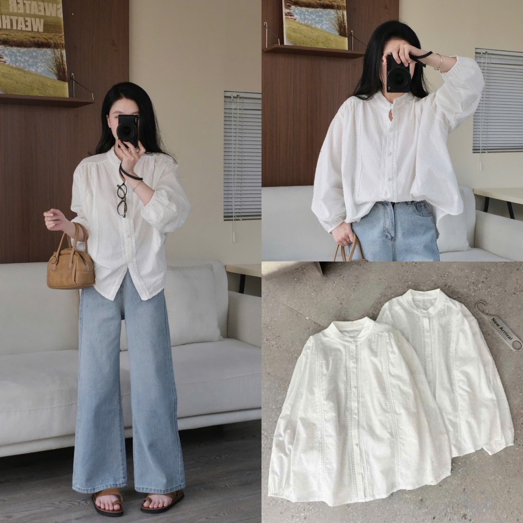 เสื้อคอปก Dobby (TSW) เสื้อคอเต่าหยาบผู้หญิง