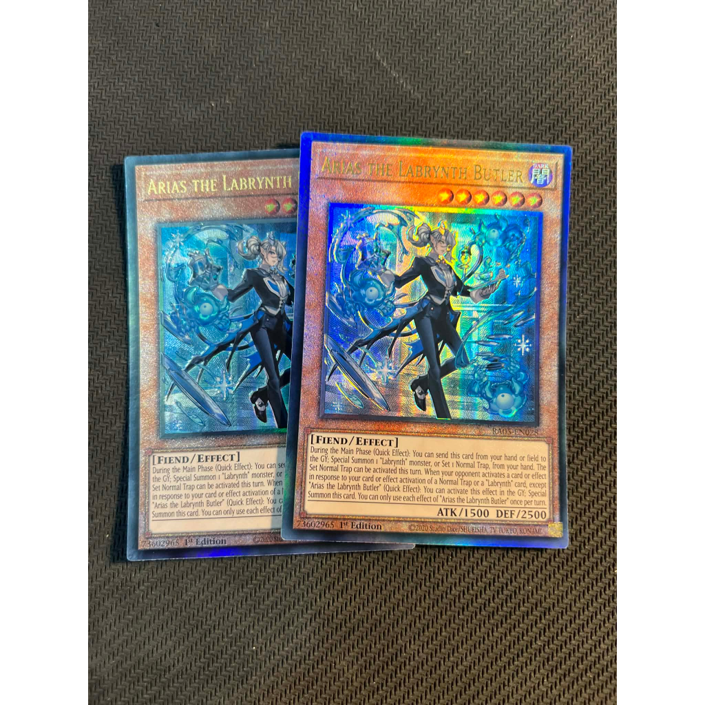 TGT Yugioh การ์ด Yugioh ของแท้ Arias the Labrynth Butler RA05-EN028 สุดยอด