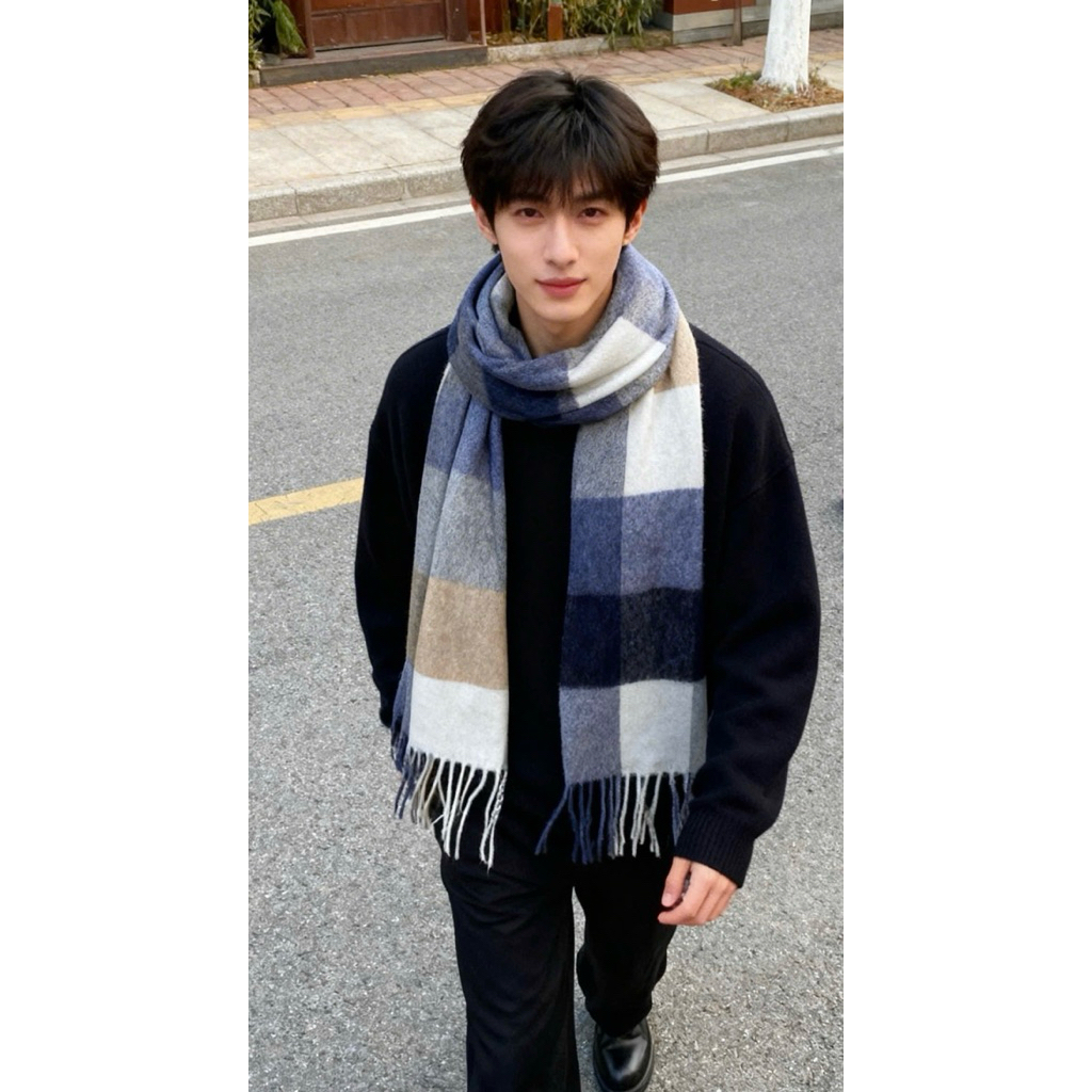 UGG ผ้าพันคอขนสัตว์แท้
